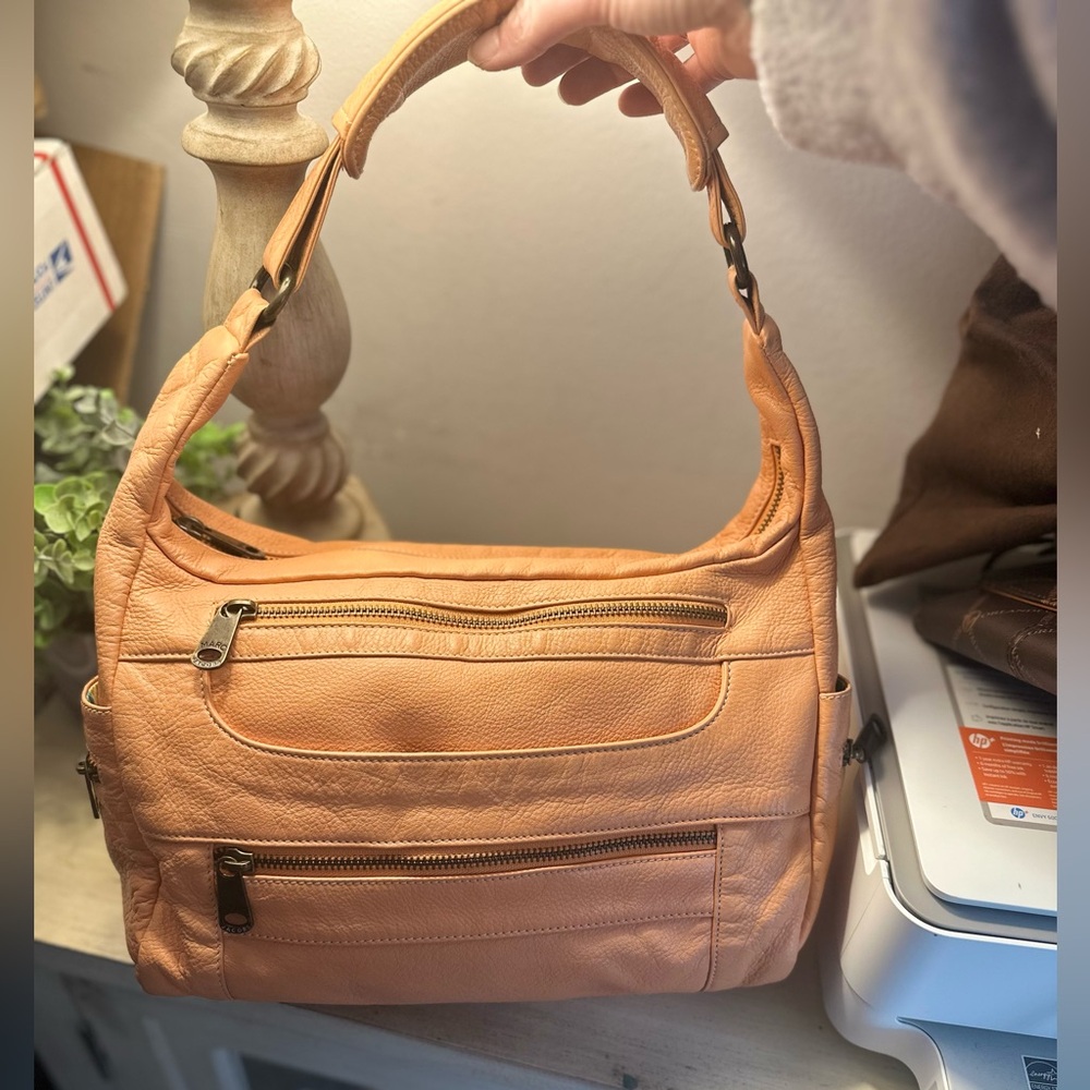 Marc Jacobs Orange Leather Shoulder Bag